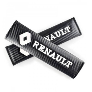 Μαξιλαράκια Ζώνης Carbon Renault σετ 2 τεμαχίων