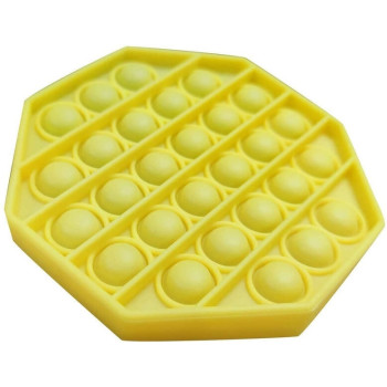 Anti Stress Fidget Bubble Pop Αγχολυτικό Παιχνίδι Οκτάγωνο Κίτρινο