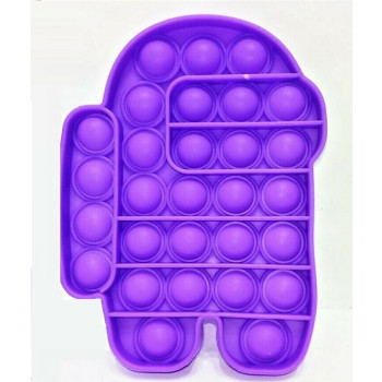 Anti Stress Fidget Bubble Pop Αγχολυτικό Παιχνίδι Ρομπότ Μωβ