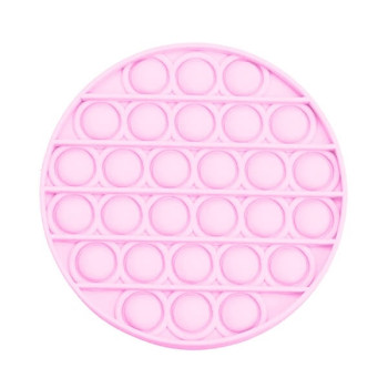 Anti Stress Fidget Bubble Pop Αγχολυτικό Παιχνίδι Κύκλος Ροζ Glow
