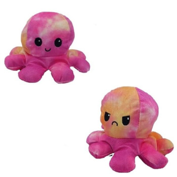 Λούτρινο Χταπόδι που αλλάζει διάθεση - Reversible Octopus 12εκ Volcania