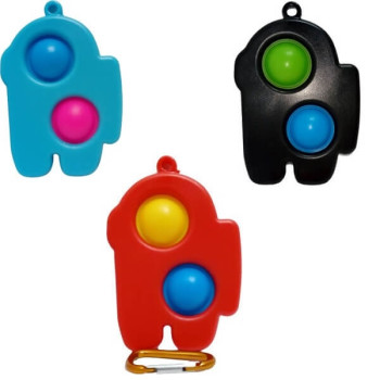 Pop it Fidget Simple Dimple Αγχολυτικό Παιχνίδι Ρομπότ Μπρελόκ