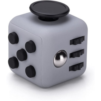 Anti Stress Fidget Cube Αγχολυτικός Κύβος - Γκρι Μαύρο