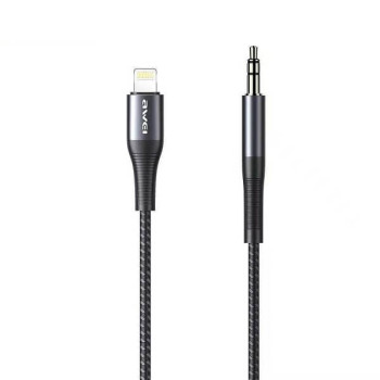 Kαλώδιο Lightning σε 3.5mm CL-116L 1m - Mαύρο