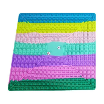 Super Jumbo Fidget Pop it Επιτραπέζιο με Ζάρια Τετράγωνο