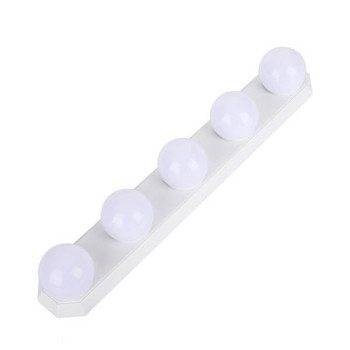 Φορητό Φωτιστικό Μπάρα με 5 Λάμπες LED για Καθρέπτη Μακιγιάζ με Βεντούζες