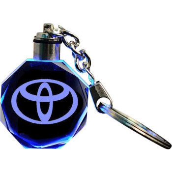 3D Led Light Κρυστάλλινο Μπρελόκ Αυτοκινήτου - Toyota