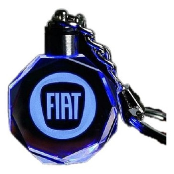 3D Led Light Κρυστάλλινο Μπρελόκ Αυτοκινήτου - Fiat