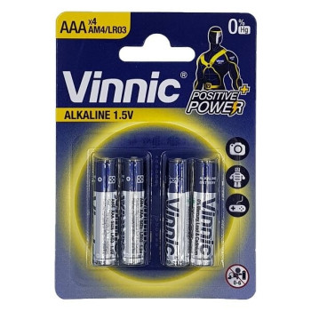 Αλκαλικές Μπαταρίες 1.5V AAA LR03 σετ 4τμχ