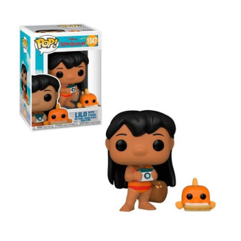 Funko POP Disney Lilo & Stitch - Lilo with Pudge 1047 Vinyl Figure
