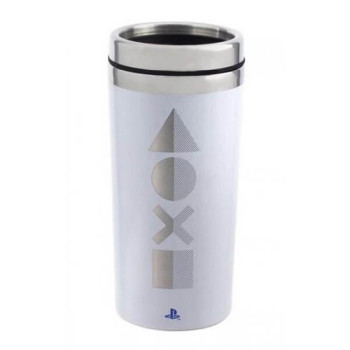 Kούπα Tαξιδιού PS5 με Ανοξείδωτο Εσωτερικό - Playstation Travel Mug σε Λευκό χρώμα 0.45lt