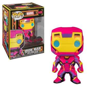 Funko POP Marvel Black Light - Iron Man Bobble-Head Exclusive
