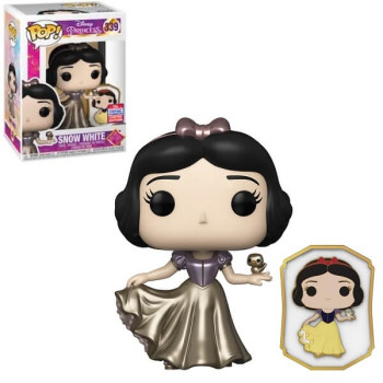 Funko POP Disney Princess Snow White with Pin Vinyl Figure Exclusive
