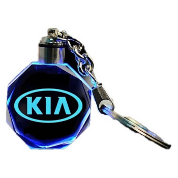 3D Led Light Κρυστάλλινο Μπρελόκ Αυτοκινήτου - KIA