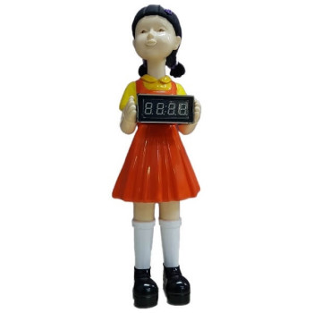 Ψηφιακό Led Ρολόι Ξυπνητήρι Squid Game Girl 