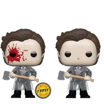 Funko POP Bundle of 2: American Psycho - Patrick with Axe & Chase 942