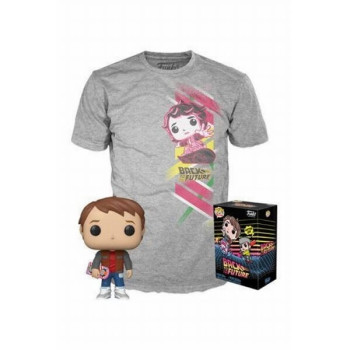 Funko Pop Tees Box Back to the Future - Marty Vinyl Figure & Tshirt Large