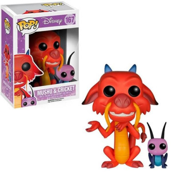 Funko POP Disney Mulan - Mushu & Cricket 167 Vinyl Figures