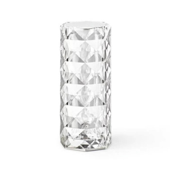 Φωτιστικό Πορτατίφ LED - Rose Diamond Table Touch Lamp 8,5x8,5x22 εκ. Διάφανο