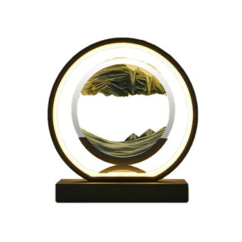 Μεταλλικό Διακοσμητικό Φωτιστικό με Άμμο 25Χ26Χ12 - Μαύρη Άμμος