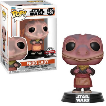 Funko POP Movies Star Wars - Frog Lady 487 Bobble-Head Exclusive