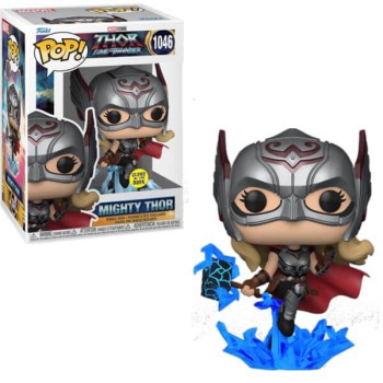 Funko POP Marvel Thor Love and Thunder - Mighty Thor GiTD 1046 Bobble-Head Exclusive
