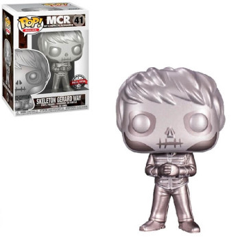 Funko POP Rocks My Chemical Romance - Skeleton Gerard Way (Platinum) 41 Vinyl Figure Exclusive