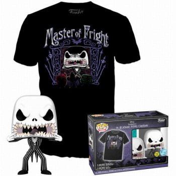 Funko Pop Tees Box Nightmare Before Christmas - Jack Skellington (GITD) & Tshirt Extra Large