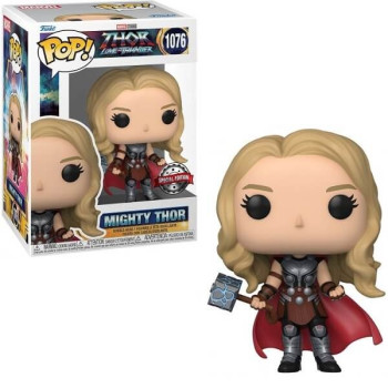 Funko POP Marvel Thor Love and Thunder - Mighty Thor (Metallic) 1076 Bobble-Head Special Edition