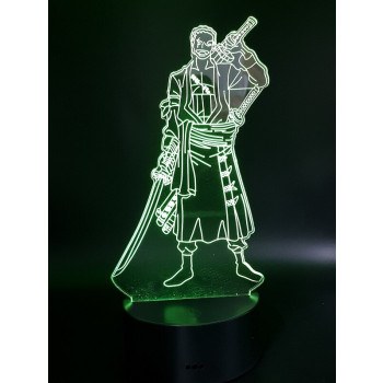 Διακοσμητικό Φωτιστικό One Piece - Zoro 3d Acrylic Led Light USB
