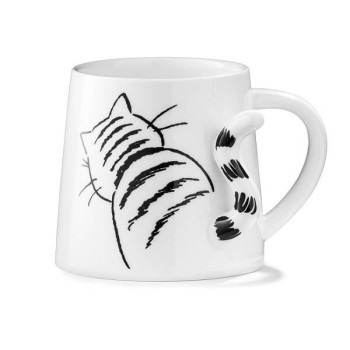Κεραμική Κούπα 3D σε σχήμα ουρά γάτας - Cat Tail Mug