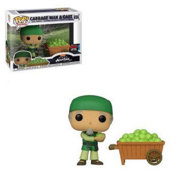 Funko POP Animation Avatar The Last Airbender - Cabbage Man & Cart 656 Vinyl Figure Fall Convention 2019 Exclusive 