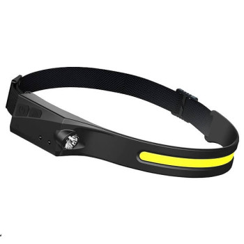 Επαναφορτιζόμενος Φακός Κεφαλής Μονού led strip με Ανίχνευση Κίνησης 350LM IP44