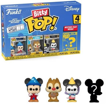 Funko Bitty POP! Disney - Sorcerer Mickey, Dale, Princess Minnie & Chase Mystery 4-Pack Vinyl Figures