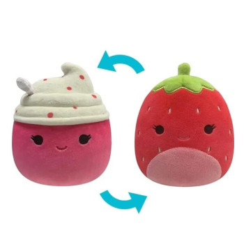 Jazwares Λούτρινο Flip-a-Mallow by Squishmallows Scarlet the Strawberry & Cinnamon the Frozen Yoghurt 13εκ.