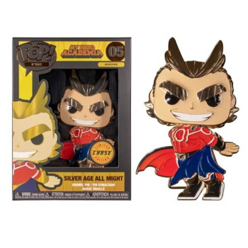 Funko Pop Pins Anime My Hero Academia - Silver Age All Might Chase 05 Large Enamel Pin
