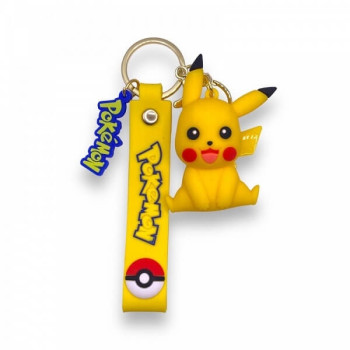 3D Μπρελόκ Σιλικόνης Pokemon - Pikachu 8 εκ.