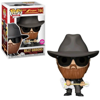 Funko POP Rocks ZZ Top - Billy Gibbons Flocked 164 Vinyl Figure Sepecial Edition Exclusive