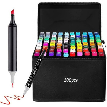Fine Double Sided Highlights Μαρκαδόροι Ζωγραφικής με Διπλή Μύτη σε 100 Χρώματα