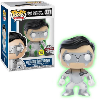 Funko POP DC Super Heroes - Kyle Rayner [White Lantern] GiTD 237 Vinyl Figure Special Edition Exclusive