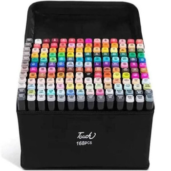 Fine Double Sided Highlights Μαρκαδόροι Ζωγραφικής με Διπλή Μύτη σε 168 Χρώματα