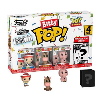 Funko Bitty POP! Disney Toy Story - Jessie, Bullseye, Hamm & Chase Mystery 4-Pack Vinyl Figures
