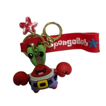 3D Μπρελόκ Σιλικόνης Spongebob - Mr. Krabs 8 εκ.