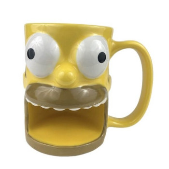 Κεραμική Κούπα με Θέση για Μπισκότο Homer Simpson 350ml