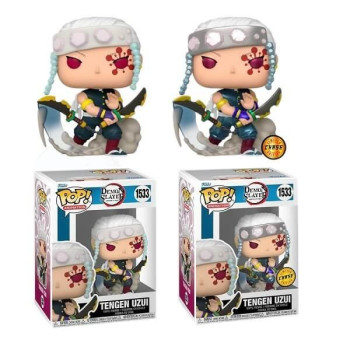 Funko POP Bundle of 2 Animation Demon Slayer - Tengen Uzui 1533 & Chase Vinyl Figures