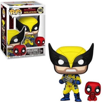 Funko POP Marvel Studios Deadpool & Wolverine - Wolverine with Babypool 1403 Bobble-Head