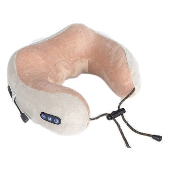 Επαναφορτιζόμενο Μαξιλάρι Ταξιδιού Shiatsu Σε Σχήμα U Με Θέρμανση - Γκρι