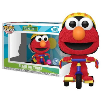 Funko POP Rides Sesame Street - Elmo on Trike Flocked 309 Vinyl Figure Special Edition