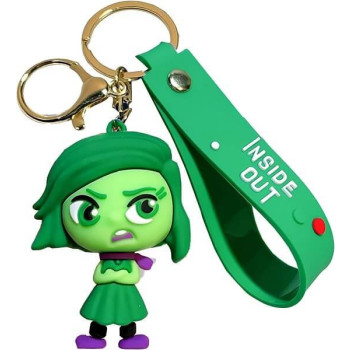 3D Μπρελόκ Σιλικόνης Inside Out - Discust - 8 εκ. 