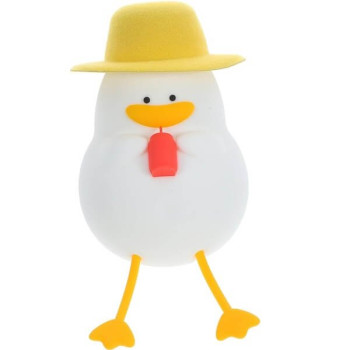 Μαλακό Επαναφορτιζόμενο Φωτιστικό Σιλικόνης Παπάκι με Καπέλο- Cute Duck With a Hat Night Light 